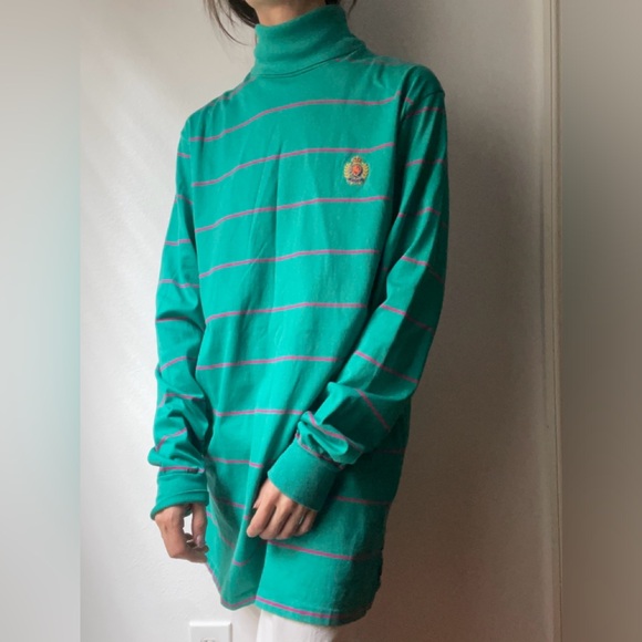 80’s Polo Ralph Lauren striped turtleneck - Picture 3 of 8